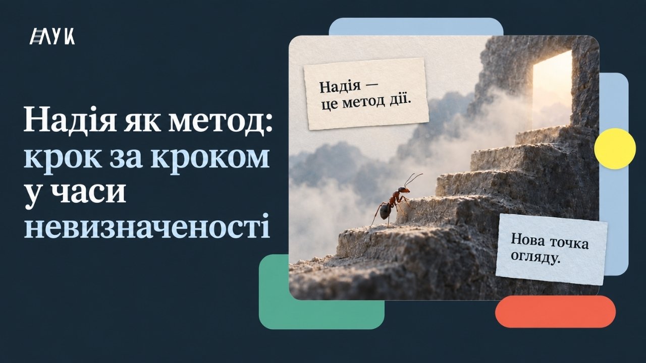 Надія як метод: як діяти в часи невизначеності та змінювати громади на краще